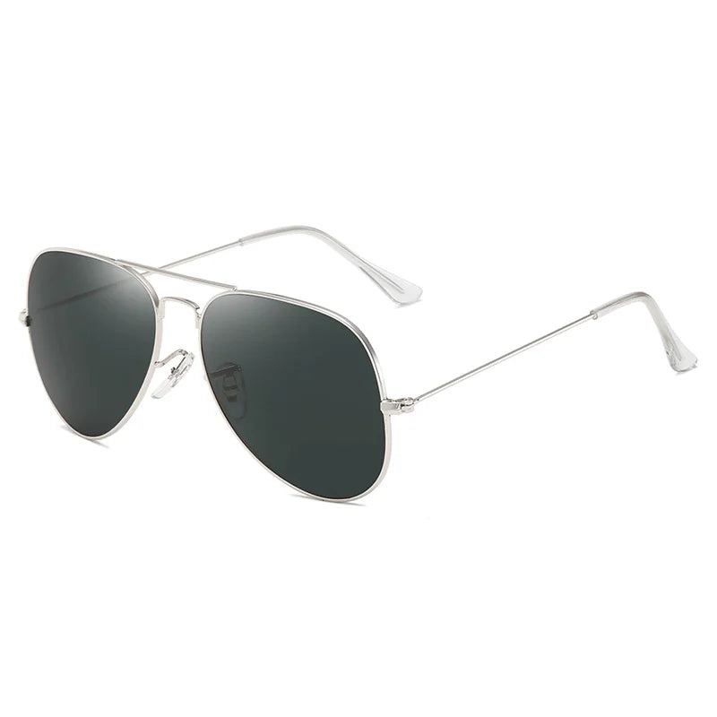 New Fashion Aviation Sunglasses Men Women Classic Pilot Glasses Lens Stainless Steel Frame Vintage Gradient Driving Eyewear UV40