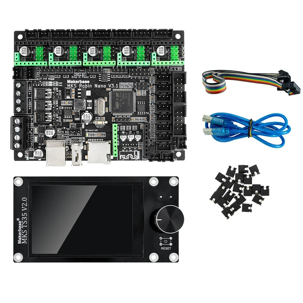 Makerbase MKS Robin Nano V3.1 Control Board 3D Printer Motherboard TS35 TFT Touch Screen/WIFI Module Suitable for A4988 TMC2209