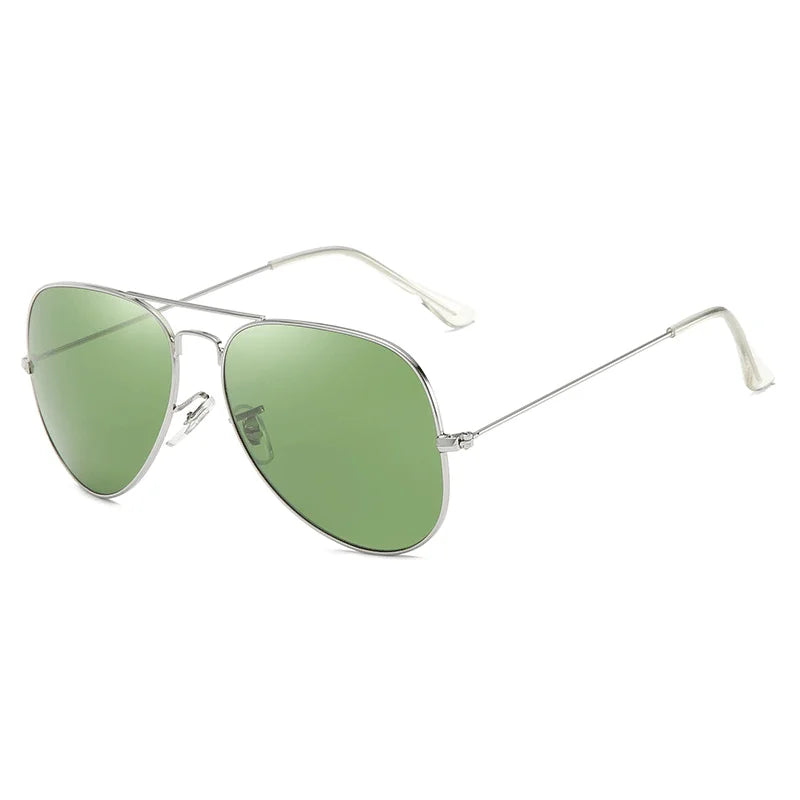 New Fashion Aviation Sunglasses Men Women Classic Pilot Glasses Lens Stainless Steel Frame Vintage Gradient Driving Eyewear UV40
