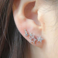 Shiny Star Stud Earrings for Women Elegant Zircon Rhinestone Mini Star Earrring Party Birthday Fashion Jewelry Gifts