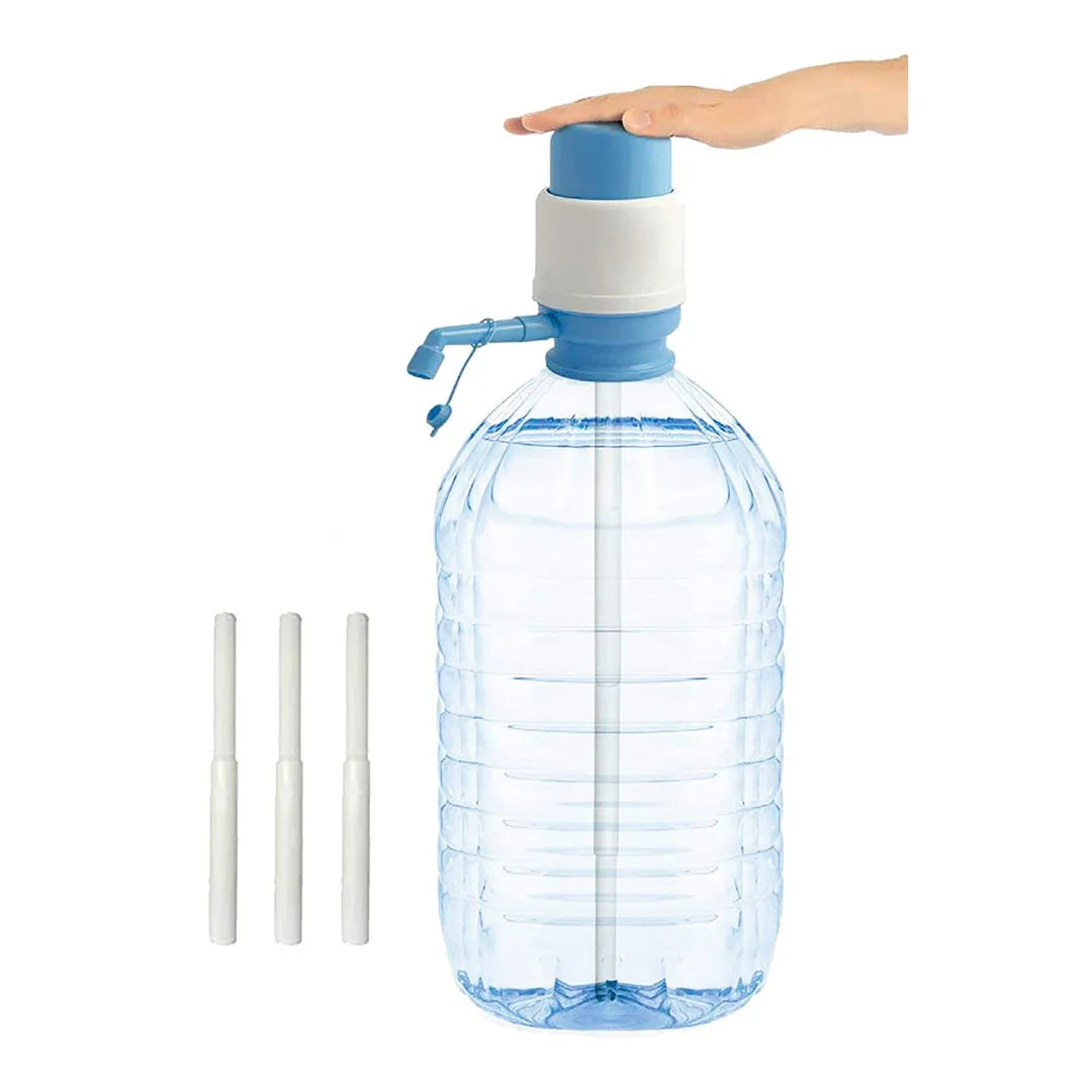 KROWN Bottle Water Dispenser, Manual Water Dispenser Pump, Water Dispenser Bottle 2 - 5 Liters Compatible Bottle, Bottle with Cap Diameter 38mm and 48mm