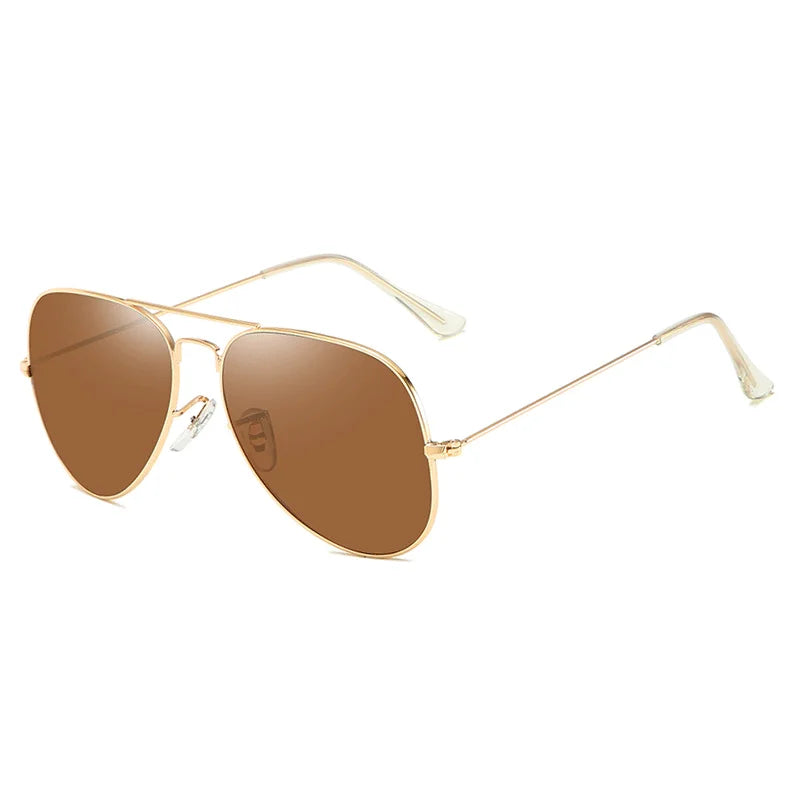 New Fashion Aviation Sunglasses Men Women Classic Pilot Glasses Lens Stainless Steel Frame Vintage Gradient Driving Eyewear UV40