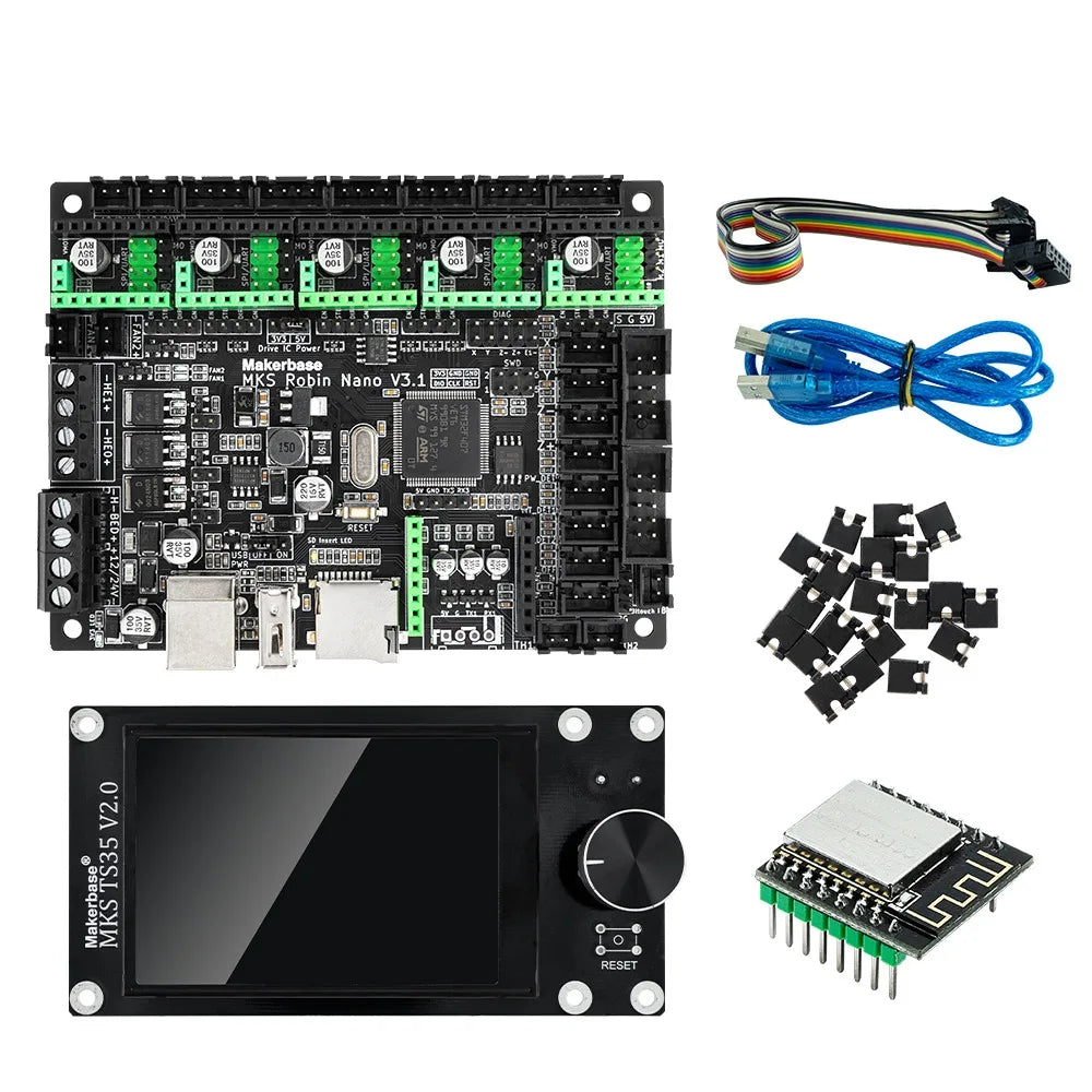 Makerbase MKS Robin Nano V3.1 Control Board 3D Printer Motherboard TS35 TFT Touch Screen/WIFI Module Suitable for A4988 TMC2209