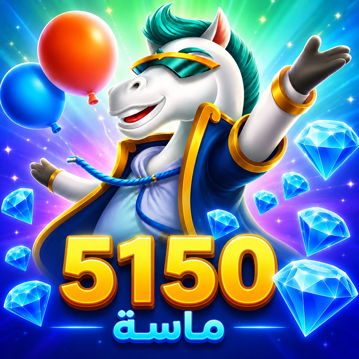 شحن 5,150 ماسة يلا لودو Yalla Ludo Diamonds سريع وآمن عبر ID بدون كلمة مرور