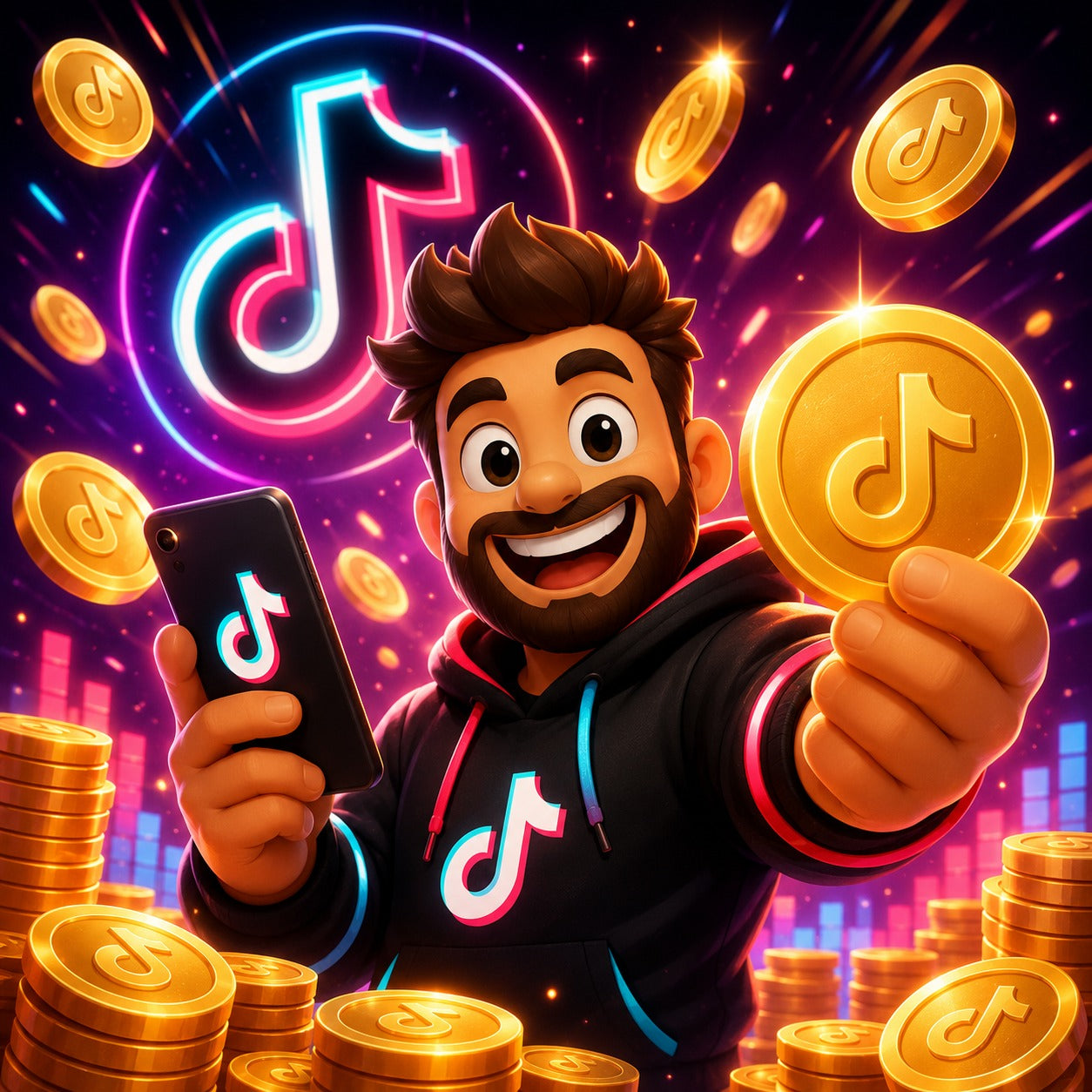 شحن 5000 كوينز تيك توك TikTok Coins سريع وآمن